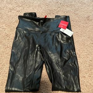 Spanx - faux leather leggings NEW! With tag! Never worn!